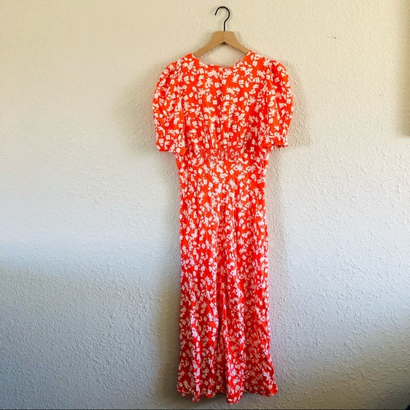 ASOS Red & White City Maxi Tea Dress